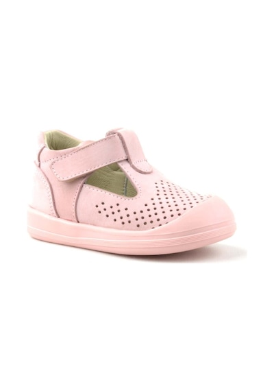Hapshoe Rakerplus Hakiki Deri Pembe Cırtlı Anatomik Bebek Sandalet Pembe