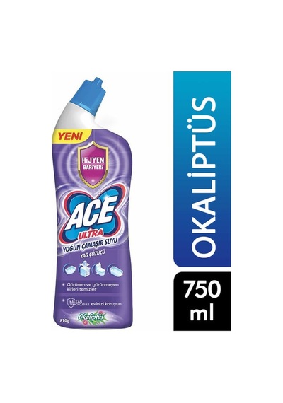 Ace Ultra Power Jel Ultra Yoğun Çamaşır Suyu 750 Ml Çiçek Kokulu 24'li Paket 24'lü Set