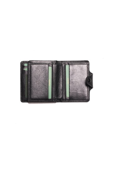 Black Cüzdan & Kartlık Erkek 866 Vergelio Purse Matte Crystal Wallet Card Holder Siyah