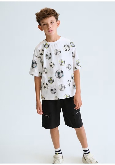Mayoral Erkek Çocuk T-shirt 6038 Beyaz