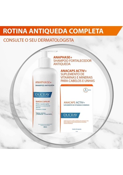 Ducray Anaphase +plus Shampoo 100ml 1 Paket Beyaz