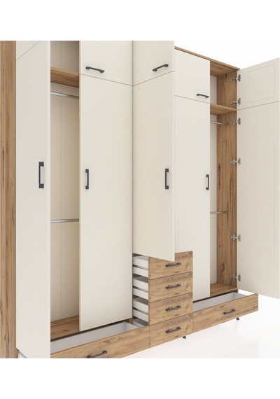Arges Dolap 6 Raflı 6 Çekmeceli 4 Askılı 220x30x243 Çam-aytaşı/çam Aytası/atlas Çam Arges Dolap 6 Raflı 6 Çekmeceli 4 Askılı 220x30x243 Çam-aytaşı/çam Aytası/atlas Çam