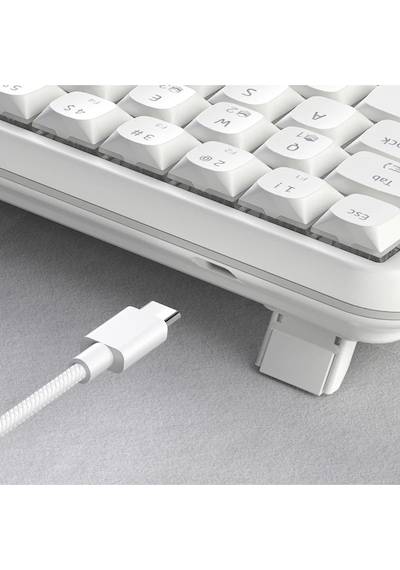 Kemove K68se Mekanik Beyaz Klavye Kırmızı Switch