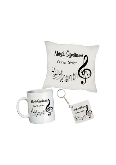 Müzik Öğretmenine Isimli Hediye Seti - Öğretmenler Günü Hediyesi