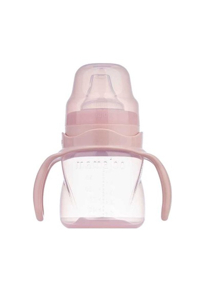 Mamajoo Antikolik Akıtmaz Alıştırma Bardağı 160 ml & İkili Ergonmik Beslenme Kaşığı - Powder Pink