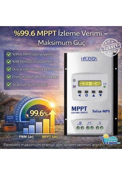 Havanesis Solar-40amps 12/24v 40a Mppt Şarj Kontrol Cihazı S40amps