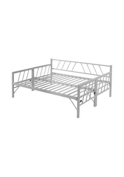 Bedliga Glory Yavrulu Daybed Tek-Çift Kişilik Metal Karyola Beyaz