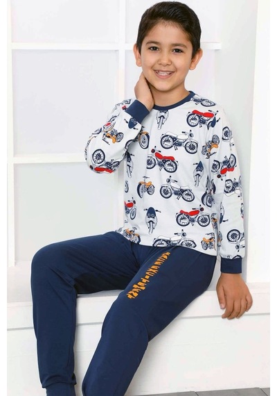 Alimer Erkek Çocuk Uzun Kollu Pijama Takımı Edy5160Uk-I