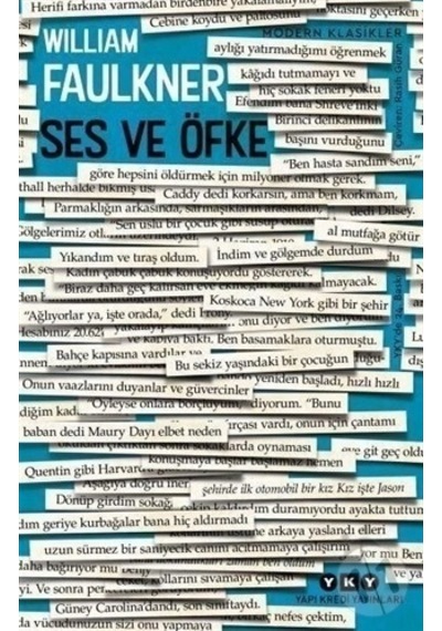 Yapı Kredi Yayınları Ses ve  Öfke