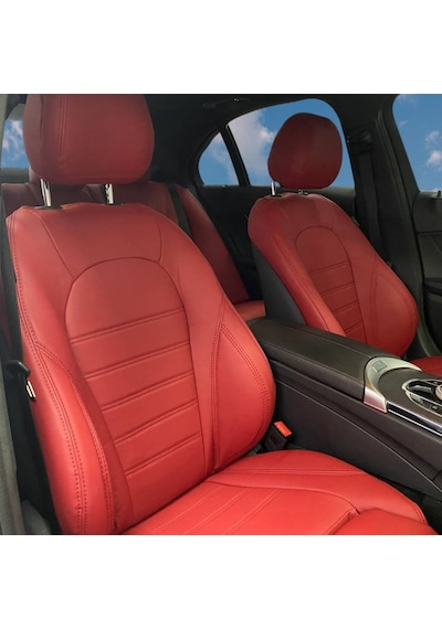 Mercedes Benz C200 Uyumlu Araca Özel Deri Oto Koltuk Kılıfı 15827