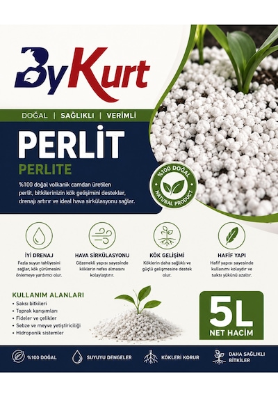 Tarım Perliti Çiçek Toprağı Karışımı 5 Litre Toprak Perliti 10 L