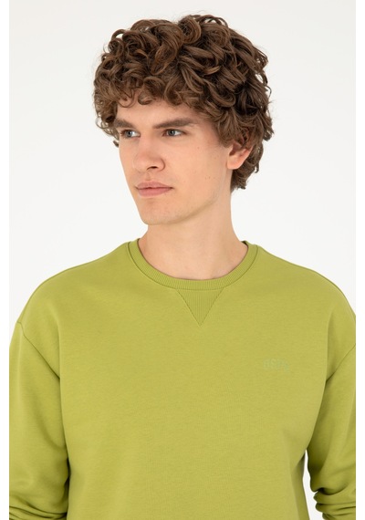 U.S. Polo Assn. Erkek Bisiklet Yaka Fıstık Basic Şardonlu Sweatshirt 50295148-VR087