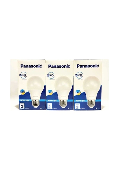 Panasonic 8,5w E27 Beyaz 3 Adet