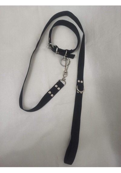 Köpek Tasması Gezdirme Ipi Takım Siyah