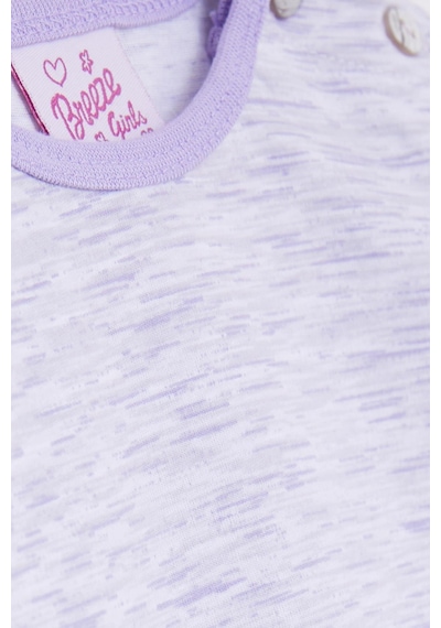 Breeze Kız Bebek Pijama Takımı Desenli 9 Ay-3 Yaş, Açık Lila-açık Lila Açık Lila