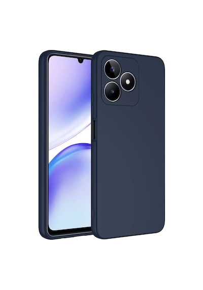 Realme C53 Kılıf Yumuşak Silikon Kamera Korumalı Lansman Pazarplus Lacivert