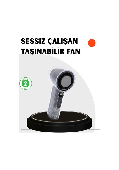 Kompakt Dijital Ekranlı Fan 100 Seviye Hız + Sessiz Çalışma Belirtilmemiş