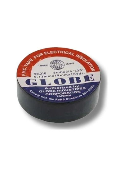 Globe Siyah Elektrik İzole Bant 1 Adet