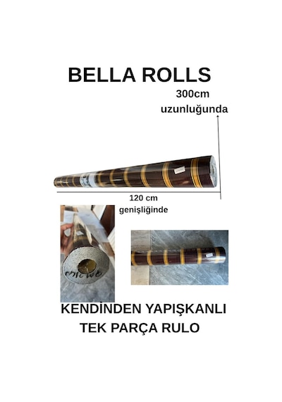 120cmx300cm Tek Parça Yapışkanlı Rulo Gold Çizgili Eskitme Parlak Duvar Paneli Kağıdı Pendik Qm0140