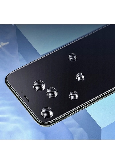 Baseus 0.25Mm Apple Uyumlu   iPhone 11-Xr 3D Curved Full Anti Blue Ekran Koruyu Siyah