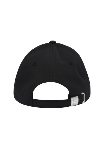 Perlotus Unisex Spor Kep Şapka Mikro Polyester Kumaş 6 Parça Ayarlanabilir Metal Tokalı Siyah