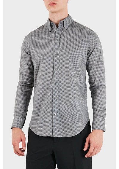 Emporio Armani Pamuklu Regular Fit Uzun Kollu Gömlek Erkek Gömlek Em007200 Te23251 F8034 Koyu Gri Emporio Armani Pamuklu Regular Fit Uzun Kollu Gömlek Erkek Gömlek Em007200 Te23251 F8034 Koyu Gri