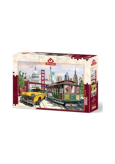 Art Puzzle Kolaj Amerika 2000 Parça Puzzle