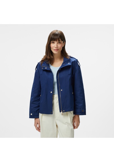 Nautica Kadın Lacivert Regular Fit Dik Yaka Mont Düz 55j016t Lacivert