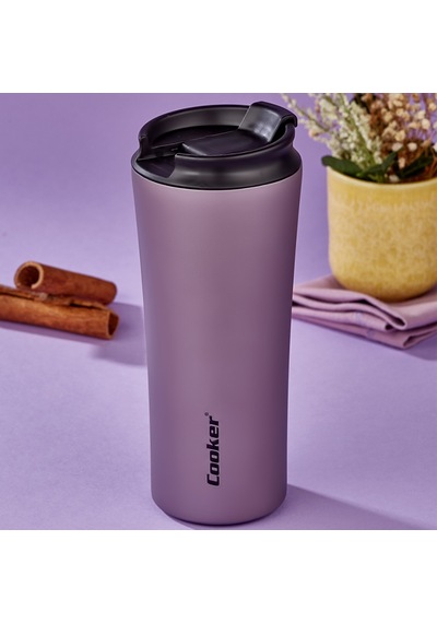 Cooker Starmug Mat Renkli Çelik Termos Bardak 400 ML