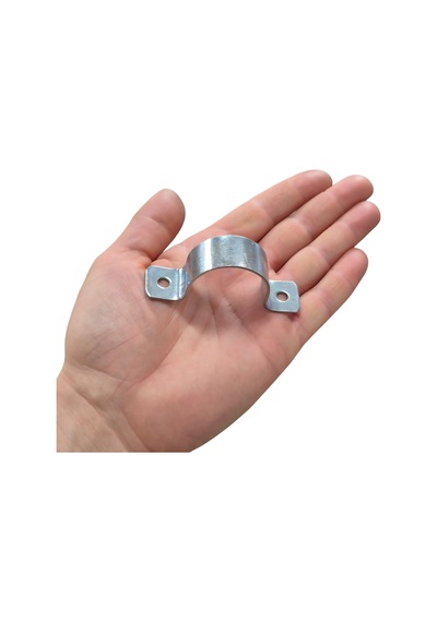 No:8 Çiftli Sac Kablo Kroşe 35mm Demir Köprü Metal Boru Tutma Bağlama Kelepçesi -5adet