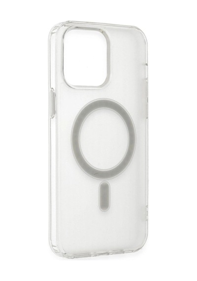 Apple iPhone Uyumlu 13 Pro Max Kılıf Matte Şeffaf Magneticsafe - Şeffaf Diğer