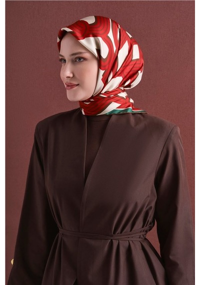 Armine Saf İpek Sura Eşarp 9614d 82 Morcivert