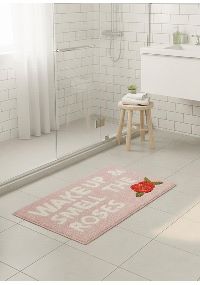 The Mia Wake Up And Smell The Roses Banyo Paspası 60x100cm Çok Renkli
