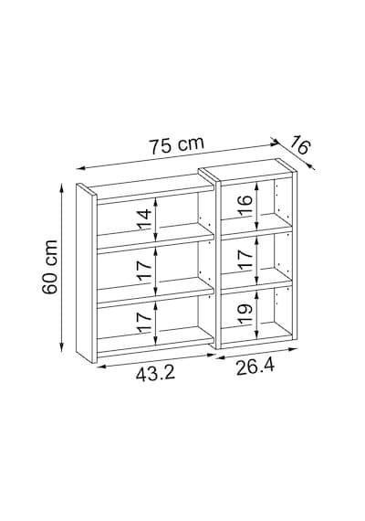 Banyo Dolabı Kulpsuz Tek Kapaklı Atlantik Çam Mdf 75 Cm Aynalı Atlantik Çam