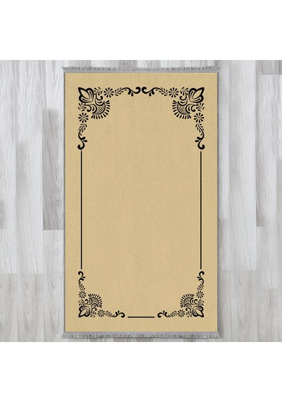 Evaşk Namazlık Dokuma Halı Kaymaz Muslumana Seccade80 x 130 Açık Kahverengi EVASK806H80