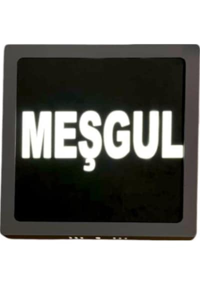 Ledli Meşgul Tabelası Kasa Ölçüsü 20x20cm
