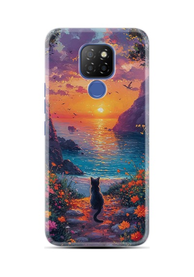 General Mobile Gm9 Pro Kılıf Boutique Baskılı Resimli Manzara Kedi Pcode -096