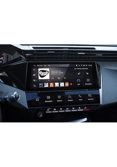 Peugeot 408 Gt Multimedya Ve Klima Paneli Glass Ekran Koruyucu Kırılmaz Şeffaf Temperli Nano Cam