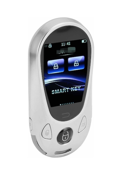Smart Key Akıllı Araç Anahtarı Tk988 Gümüş Dokunmatik Ekranlı Uzaktan Kumanda Smart Display Key Universal Araba Anahtarı