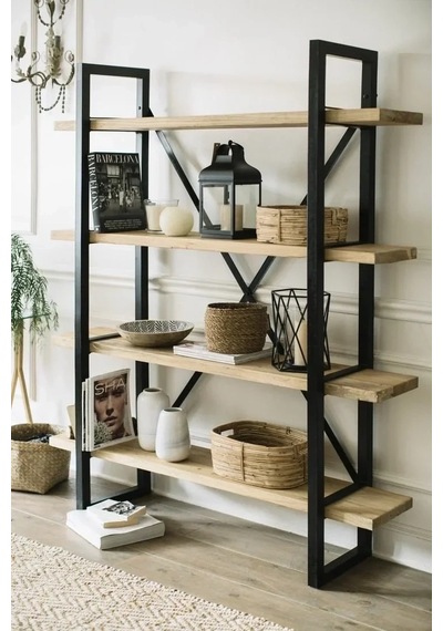Metal Ayaklı Kitaplık Mdf Beyaz Metal Ayaklı Kitaplık Mdf Beyaz