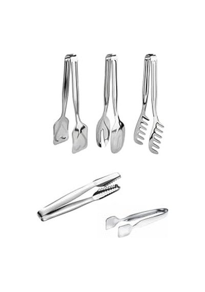 5 Parça Maşa Set,makarna,salata,şeker,buz Maşası
