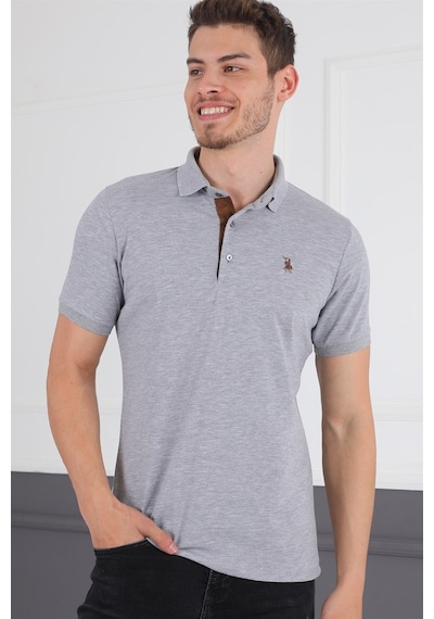 T8581 Dewberry Erkek T-shırt-gri Gri