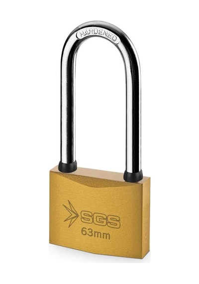 Sgs Asma Kilit Uzun Kancalı Sarı Boyalı 63mm Sgs1353