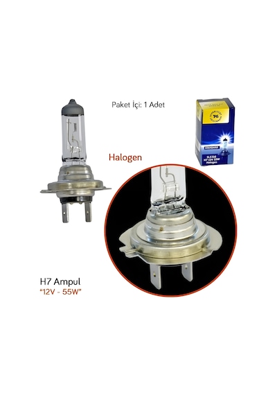 12v / 55w H7 Standart Far Ampulü