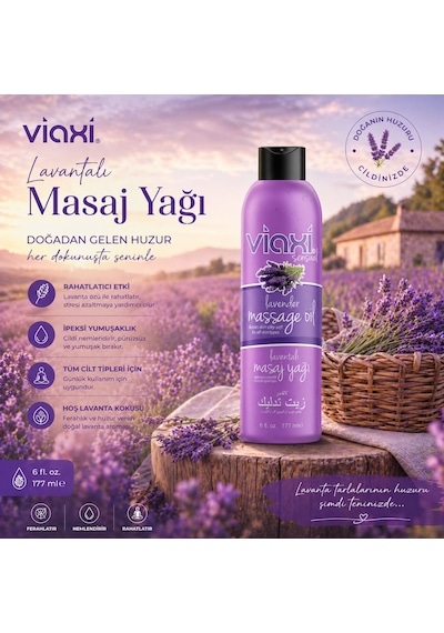 Viaxi Lavanta Aromalı Masaj Yağı