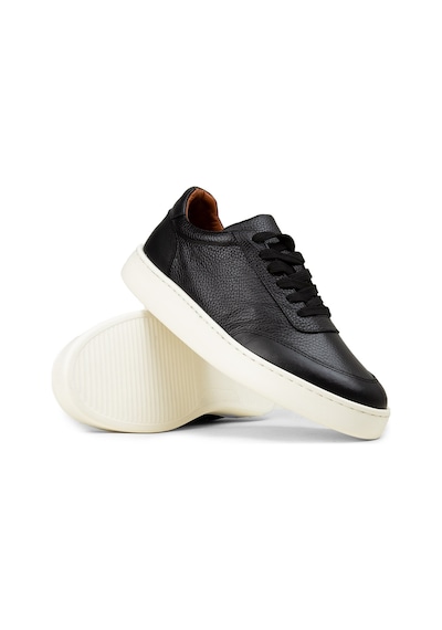 Deery Erkek Hakiki Deri Siyah Sneaker Ayakkabı - 04406msyhe01