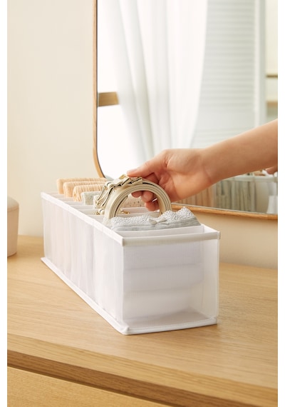 Ocean Home Textile 10 Bölmeli File Dolap Çekmece İçi Akordiyon Tipi Katlanır Çamaşır Düzenleyici Organizer Diğer