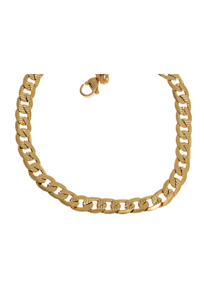 Erkek Gold Renk 5 Mm Zincir Çelik Bileklik Gold