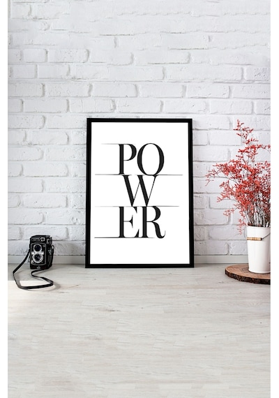 Tablo Çerçeve Görünümlü Ahşap Duvar Tablosu A4 21 X 29.7 Pür
