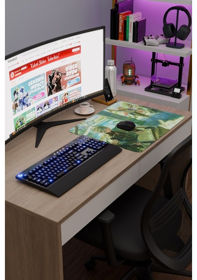 Alhaitham Genshin Impact Anime Gacha V5 - 48x40 Xl Gaming Mouse Pad Fare Altlığı